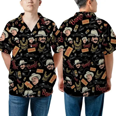 [Made-to-Order] Sm0key and The Bandit Hawaiian Shirt, Beach Summer Vacation Shirt