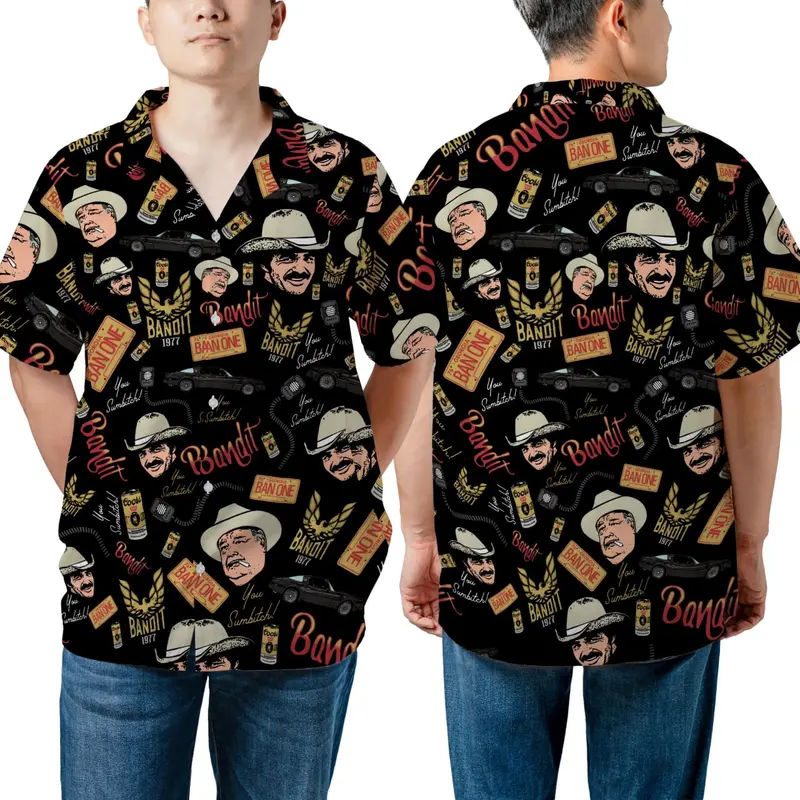 [Made-to-Order] Sm0key and The Bandit Hawaiian Shirt, Beach Summer Vacation Shirt