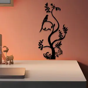 1pc Vintage Garden Birds Metal Wall Art, Vintage Garden Birds Statue Mural, Perfect for Garden, Patio, Outdoor Fence Decor, Christmas Decor, Ideal Gift for Bird Lovers Halloween Christmas decorations