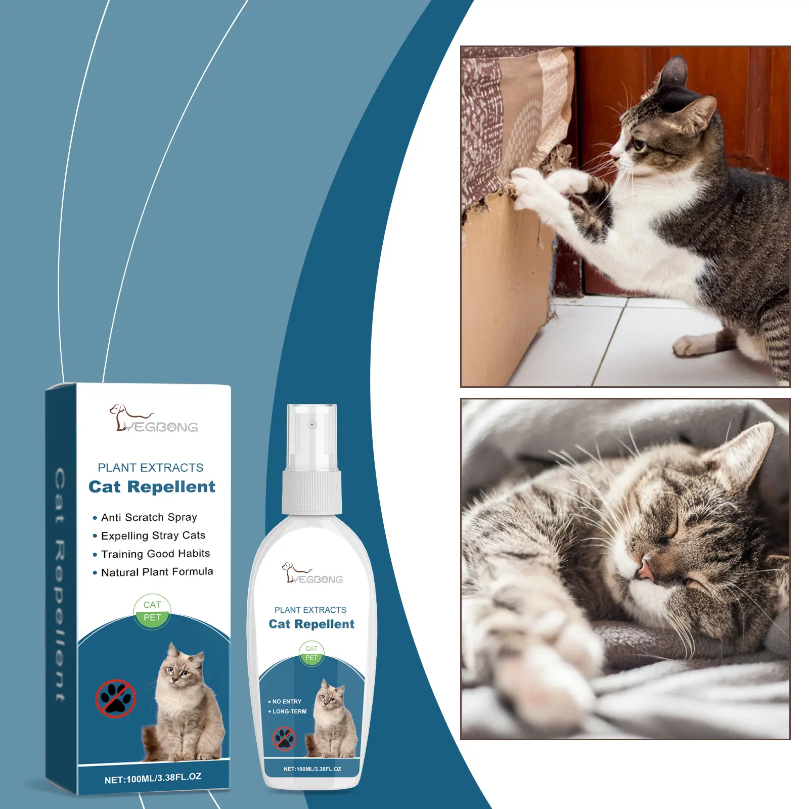 Indoor Cat Repellent Spray Pet Repellent To Prevent Cat Disorder