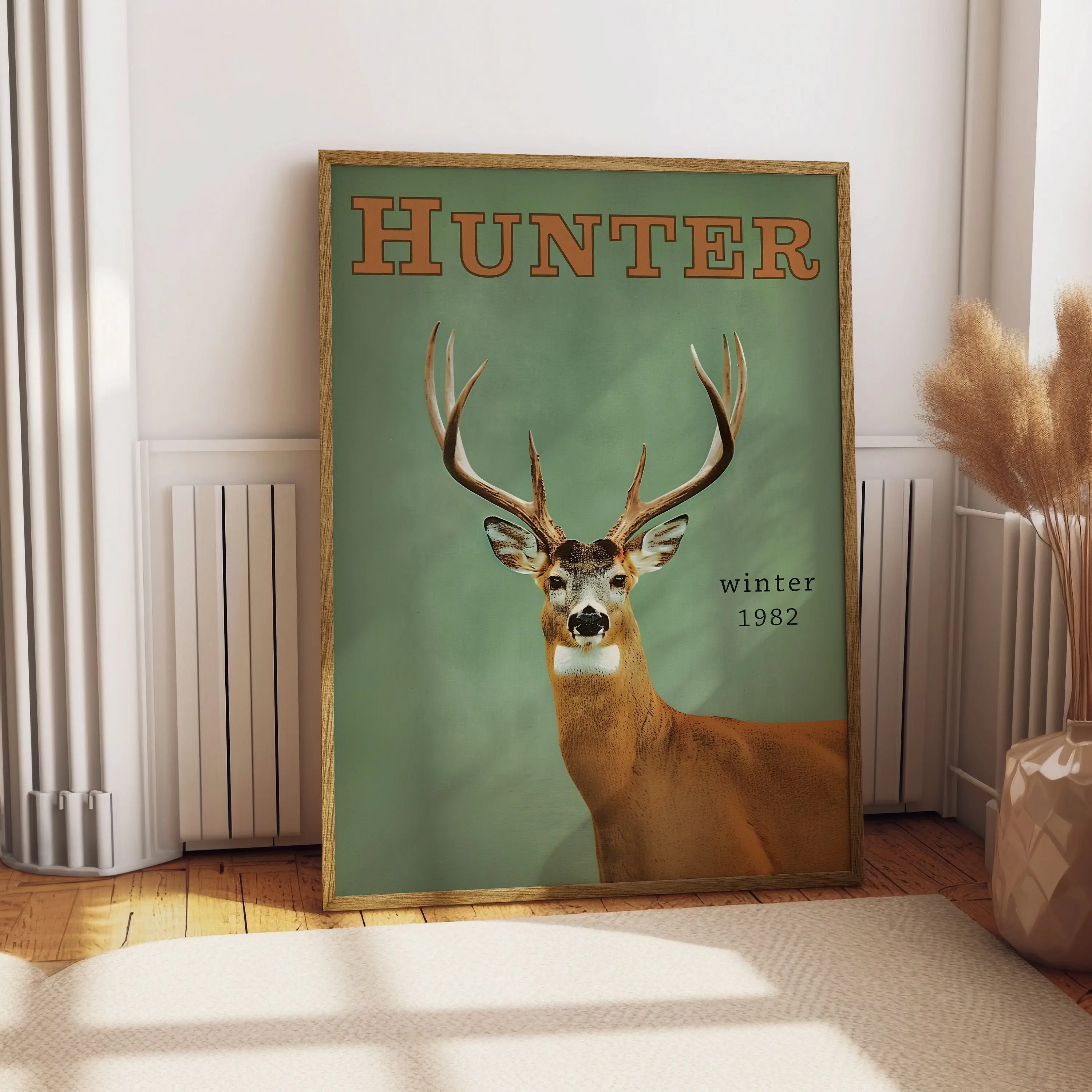 Vintage Whitetail Deer Hunting Poster Unframed  Retro Outdoors Poster Unframed  Travel Poster Unframed  Cabin Cottage Wall Art Outdoor Sports Dad For him Gift for Hunter
