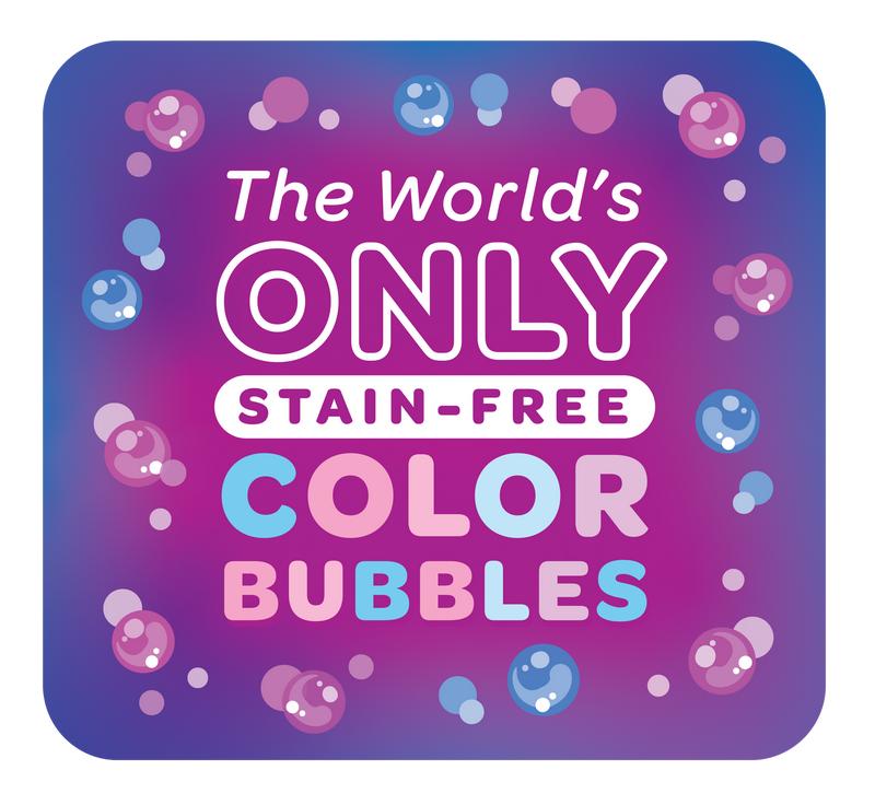 PoppinColorz BlabberMouth Color Bubble Blaster for Baby Gender Reveal Pink & Blue Bubbles Leakproof Easy to Use Batteries Not Included