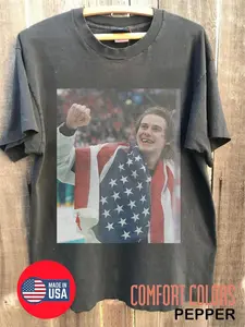 Comfort Colors Jack Hughes Hockey USA Team Vintage Bootleg 90s Shirt