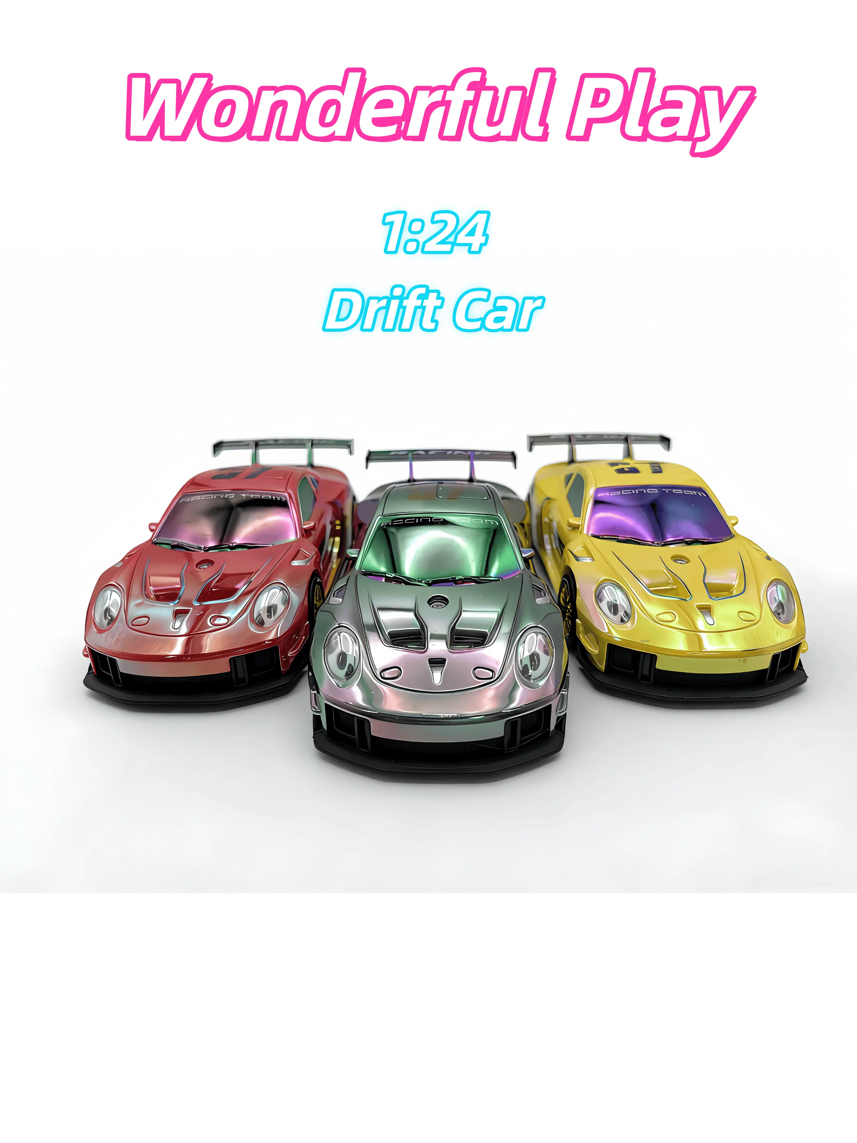 1:24 4WD RC Drift Car - RC Model Car, Rechargeable Dual Tires, Laser-Coated Glowing Headlights, Stunt Anti-Collision Off-Road Truck, All-Terrain High-Speed Kids Toy, Birthday Gift, Rc Car Drift