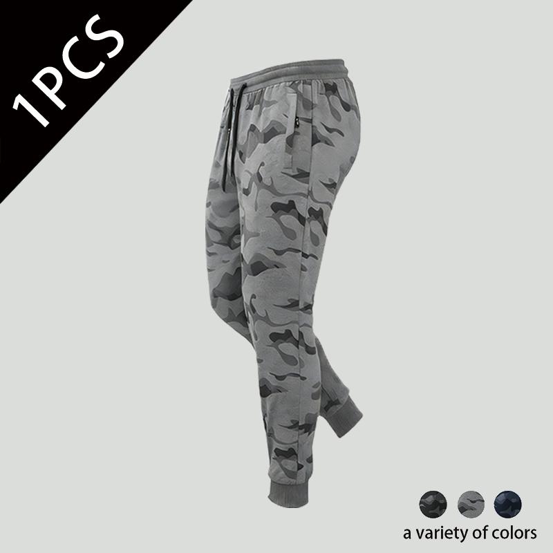 3Pcs Men's Fall Winter Camouflage Pants Casual Fashion Outdoor Hiking Sports Jogger Sweatpants