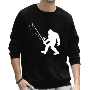 Unisex Black Long Sleeve Sweatshirt Featuring 100% Bigfoot Squatchy Design, Small Size