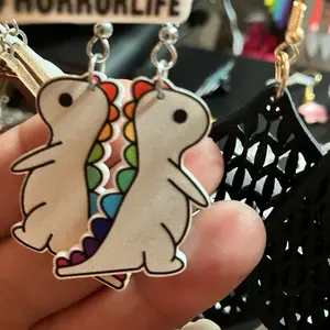 Dinosaur earrings