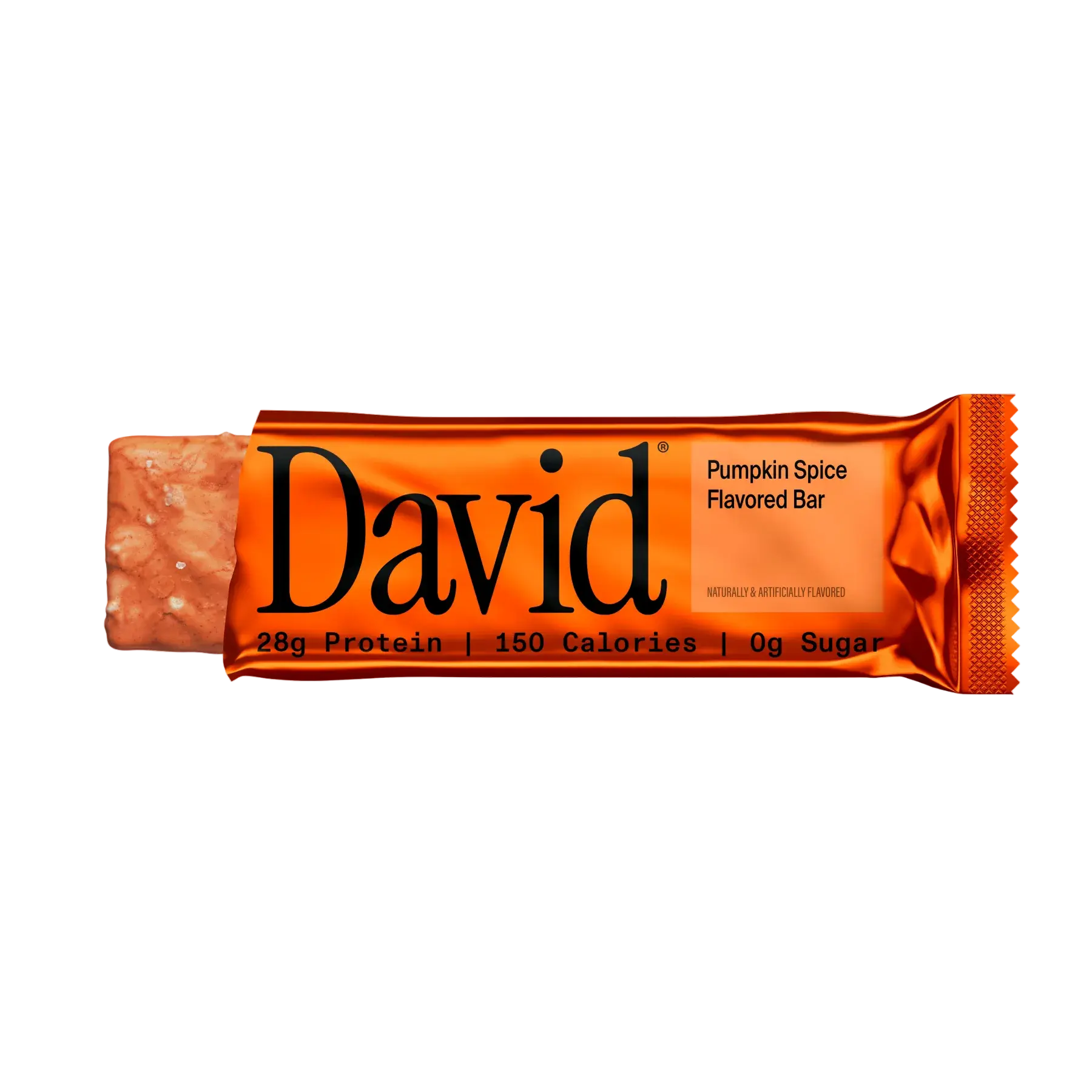 David Protein Pumpkin Spice Gold Bars | 28g Protein, 150 Calories, 0g Sugar