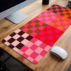 Checkerboard Pattern Mouse Pad, 1 Count Creative Computer Desk Mat, Mouse Mat, Gaming Mouse Pad with Non-slip Rubber Base, Keyboard Mat, Desk Accessories
