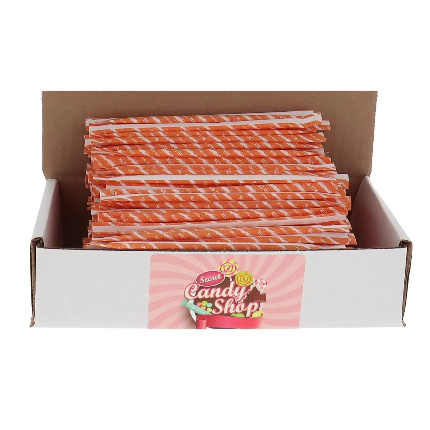 World's Silly Pixy Stix Sour Filled Candy Straws (Outrageous Orange)