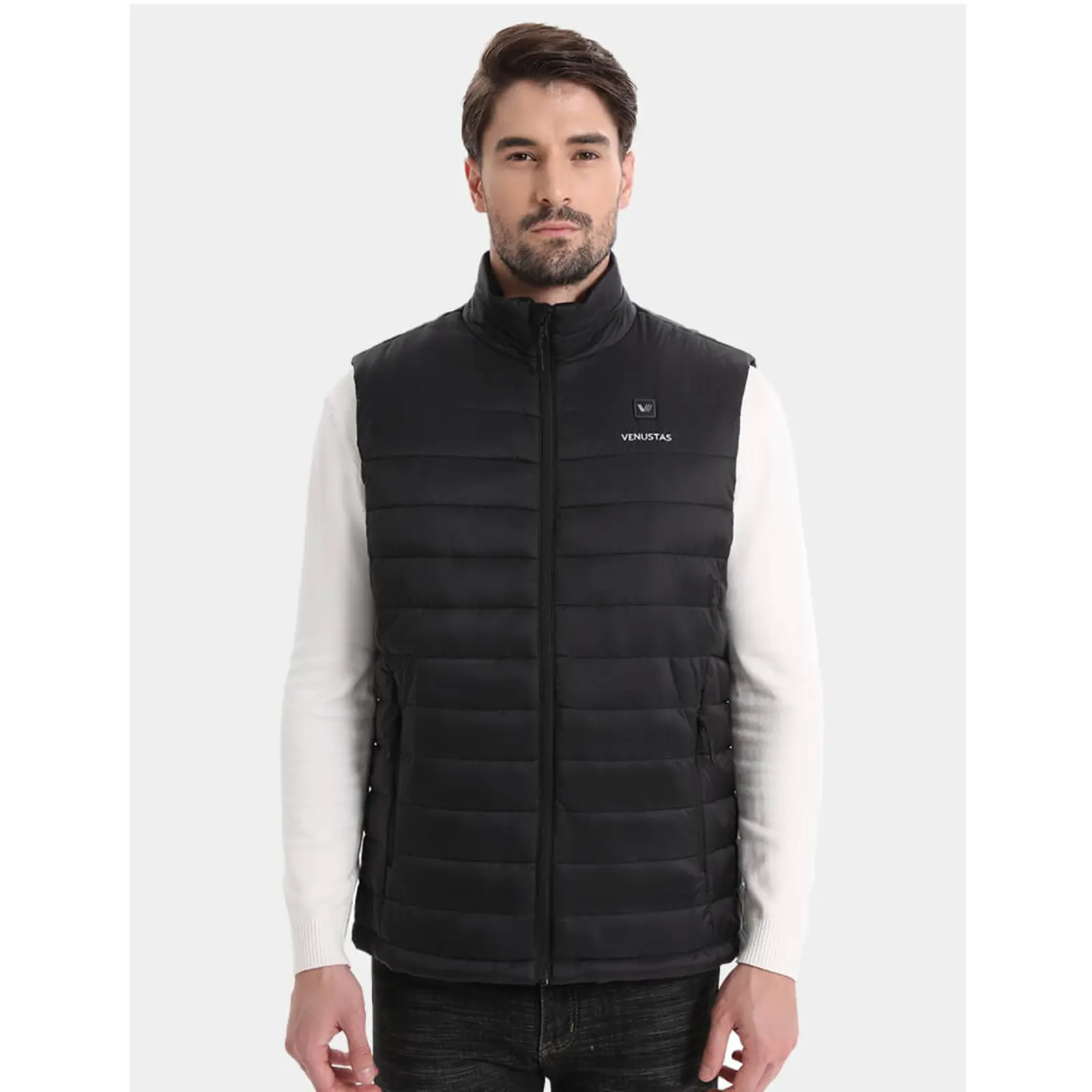 Venustas Men's Heated Vest – 7.4V Battery Included, Lightweight, Warm & Chic for Outdoor Winter Days
