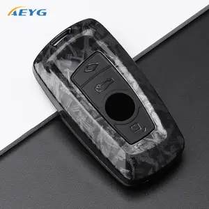 Carbon Fiber Car Key Case Cover, 1 Count Car Key Protector, Car Key Accessory, Car Key Holder, Car Interior Accessories for BMW X1 X3 X5 X6 X7 F30 F34 F10 F20 G20 G30 G01 G02 G05 F15 F16 1 2 3 5 7 Series G11 G32