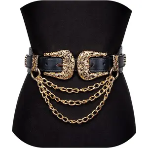 Women   Belt with Shiny Rhinestone  Sashes Chain Wedding Belt Bling Bridesmaid