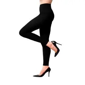 Medical Compression Leggings for Women - Advanced Graduated Compression Leggings 20-30 mmHg - Footless Womens Legging for Tummy Control, Workout, Gym & Yoga (Large)