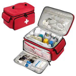Small medicine medical kits, portable home first aid storage boxes, large-capacity medical tool kits, emergency home supplies in stock