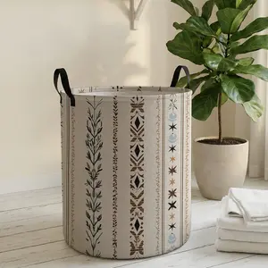 Striped Print Toy and Laundry Storage Basket, Multi-Functional Organizer Box for Family and Kids, Ideal for Closet Organization