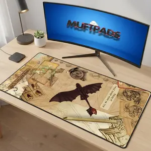 [SALE UP TO 45%] How to Train Your Dragon Desk Mat _ Toothless Fantasy Mouse Pad