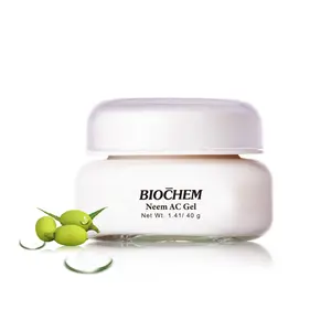 BIOCHEM Neem AC Gel Facial Moisturizing Gel - 1.41 oz / 40 g, Oil-Control & Soothing for Oily & Acne-prone skin types