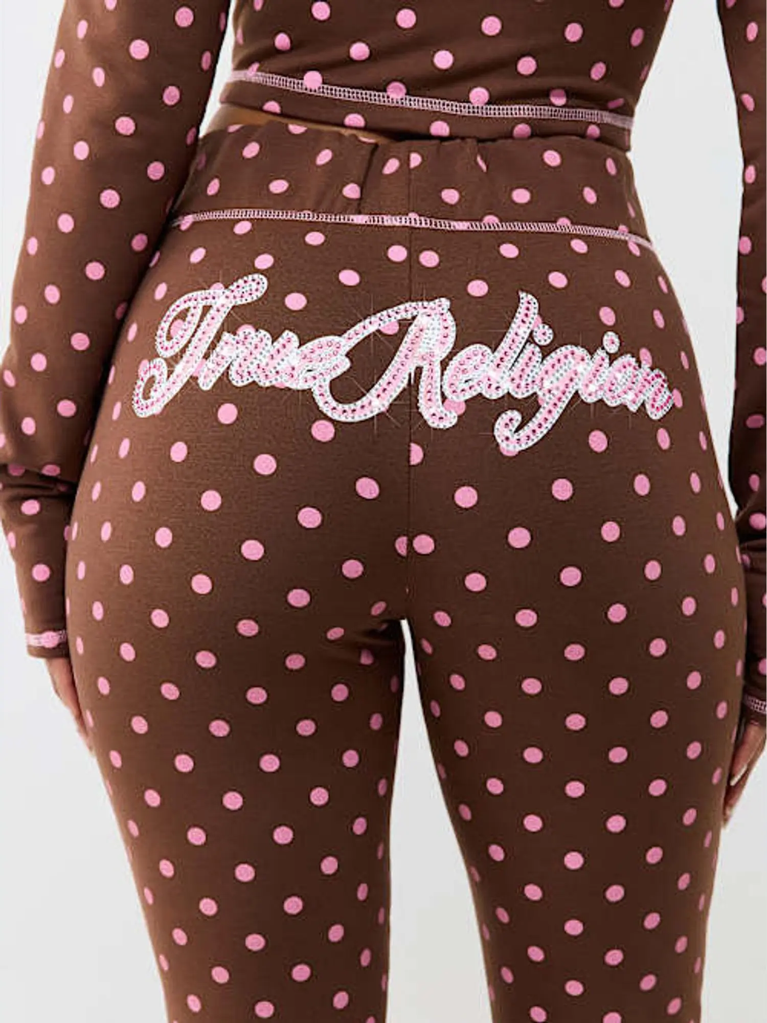 True Religion Women's Polka Dot Bootcut Pant