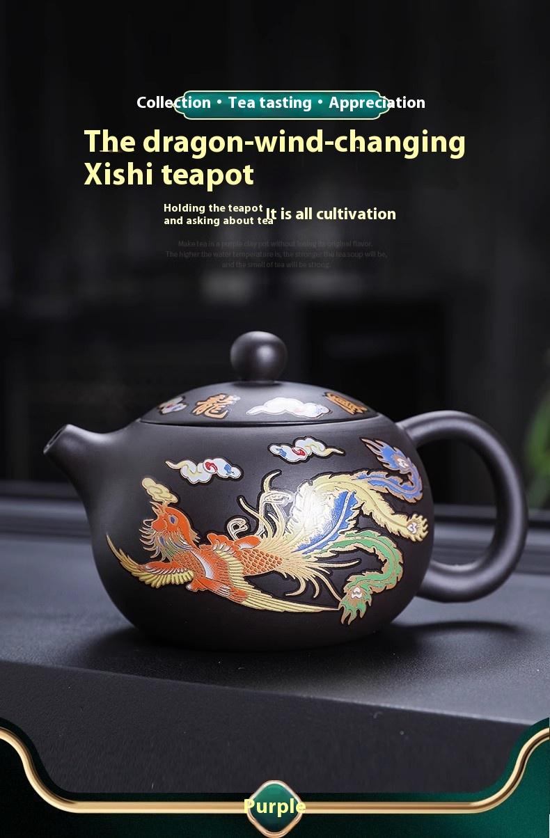 Color Changing Dragon & Phoenix Tea Pot