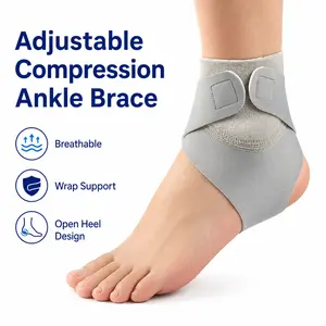 Compression Ankle Brace, Breathable Ankle Support Wrap for Sports, Running, Basketball, Gym, Hiking & Daily Ankle Stability