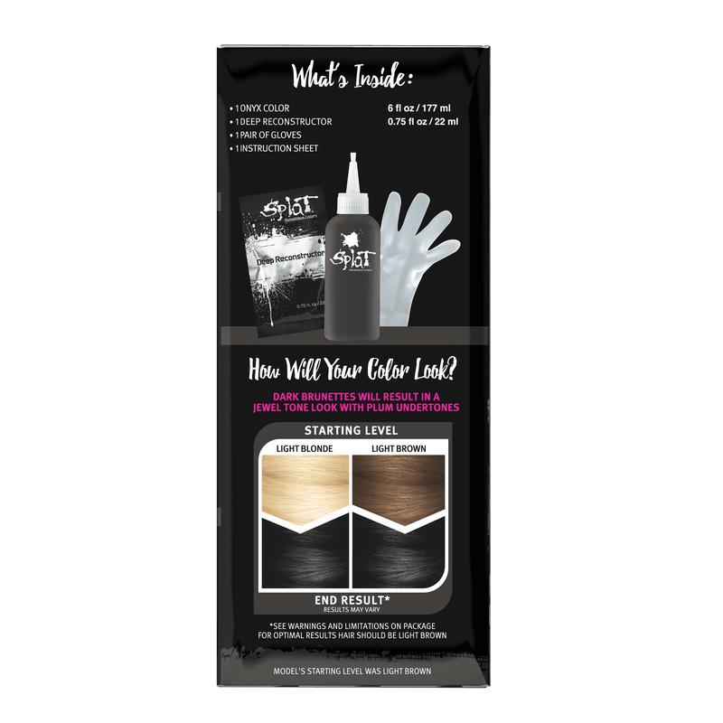 Midnight Onyx No Bleach Black Semi-Permanent Hair Dye Kit