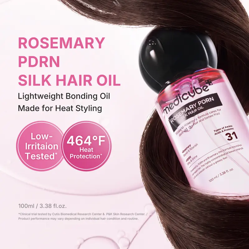 [NEW] [medicube] Tangle-Free Silky Hair Set | Conditioner Spray & Hair Oil & Hair Brush | Rosemary PDRN, Biotin, Keratin | For Curly, Dry & Damaged Hair | Reduces Breakage, Heat Protection, Lightweight Anti-Frizz, Effortless Detangling | Korean Hair Care