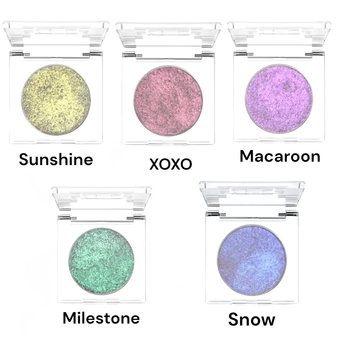 Mateo Beauty Duochrome Glitter Highlighter, Blendable Color-Changing Shimmer Powder for an Ethereal Glow, Cosmetic for Evening Looks, 3.3g