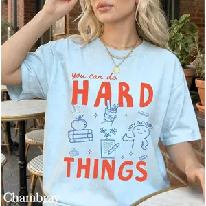 Comfort Colors You Can Do Hard Things Shirt, Teacher Testing Shirt, Matching State Testing Shirts, STAAR Testing Shirt, Motivation, Testing Coordinator Tee