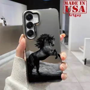 Pentium Dark Horse Patterned Phone Case for Samsung Galaxy S24 Plus S25 Ultra S23 Ultra S22+ Shockproof Non Slip Military-Grade Protection Slim Cover Cellphone Protective