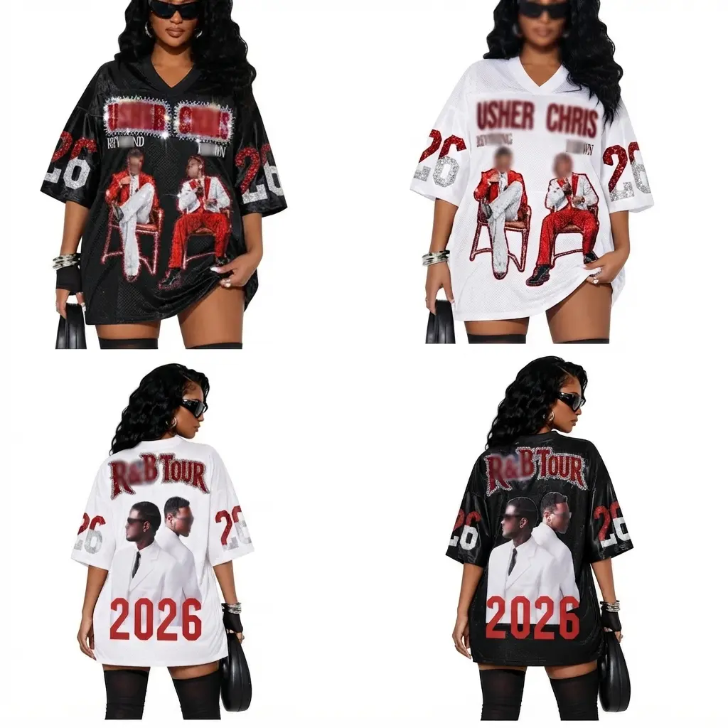 Unisex Football Jersey The R&B TOUR 2026 gift for concert, For men and women