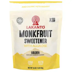 Lakanto Monkfruit Sweetener with Allulose, Golden, 16 oz (454 g)