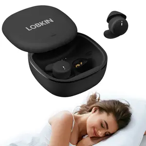 LOBKIN Sleep Headphones, Wireless Bluetooth 6.0 Noise Blocking Sleeping Headphones, Sleep Earbuds for Side Sleepers in-Ear Soft Mini Invisible Buds for Sleeping Working Travel