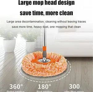 Professional Grade Wall & Ceiling Mop 78.7in Telescopic Cleaning System | 360° Multi-Angle Pivot for Hardwood, Glass & Drywall