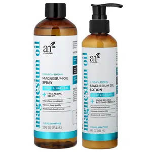 artnaturals Magnesium Oil Spray & Lotion, 2 Piece Set artnaturals Magnesium Oil Spray & Lotion, 2 Piece Set