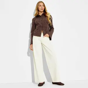 Women's Low-Rise Baggy Leg Jeans - Wild Fable White 4