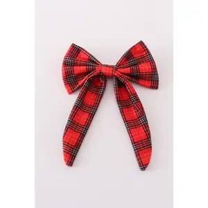 Red plaid girl hair sailor bow