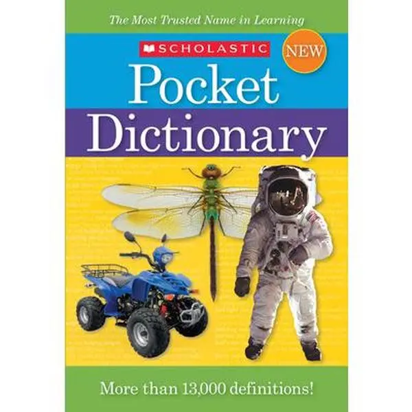 Used Scholastic Pocket Dictionary - English Reading Materials, Compact Reference Tool with Vibrant Pages, Small Enough to Keep on Hand (Paperback)