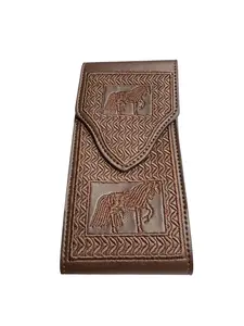 Funda Celular Piteado Caballo Western Style Embroidered Phone Holster Horse