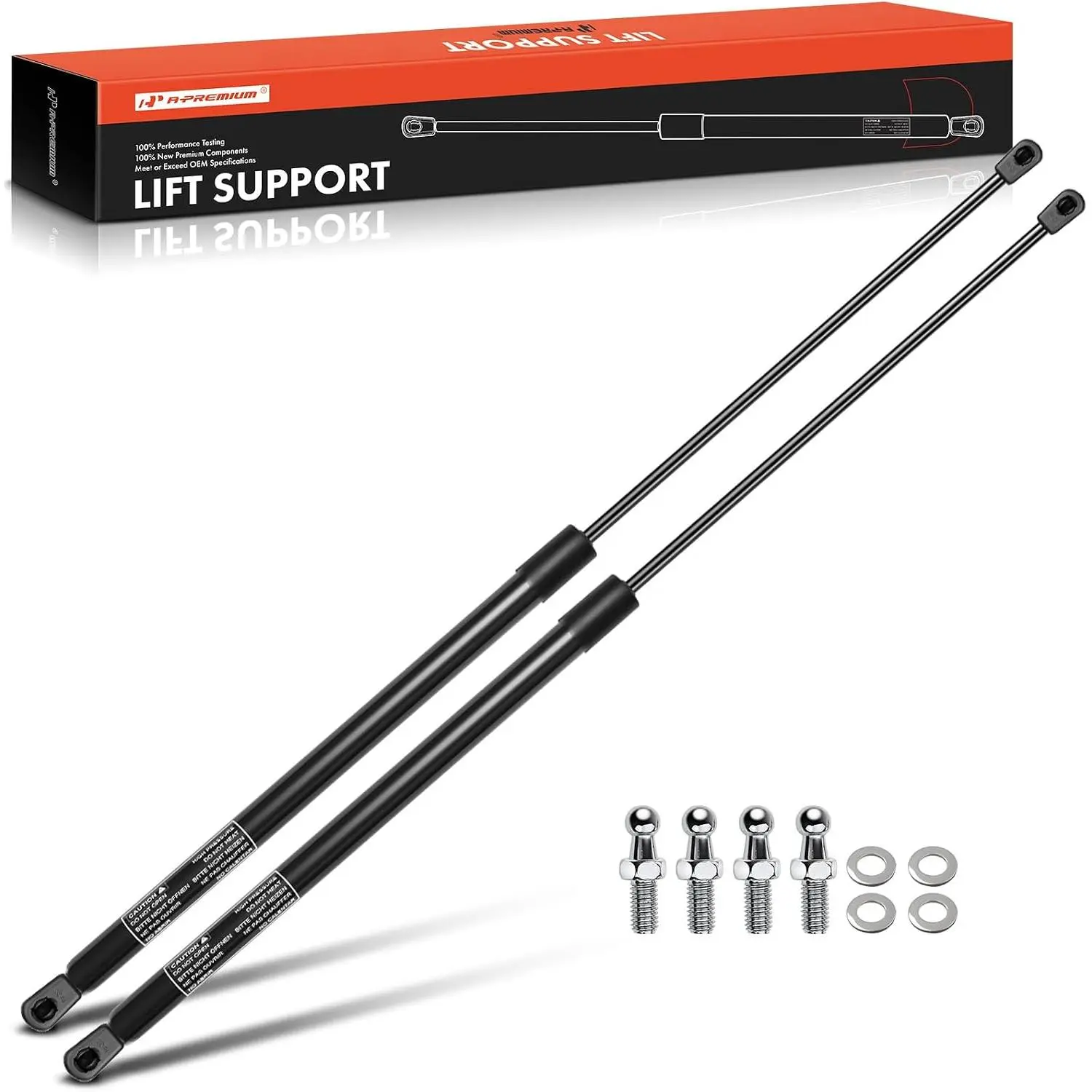 A-Premium 30.06 inch 45lb 30" Lift Supports Gas Prop Spring Strut Shock | for Leer Camper Shell Truck Topper Canopy Door Window RV Storage Bed Tonneau Cover Toolbox Snugtop Cabinets Floor, Set of 2