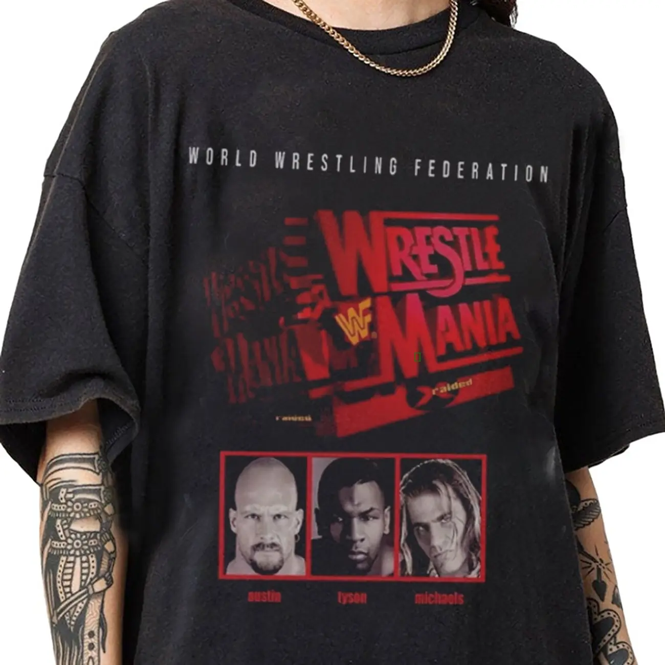 WrestleMania 14 on Shaka Graphic Tee for WWE Fans HP4