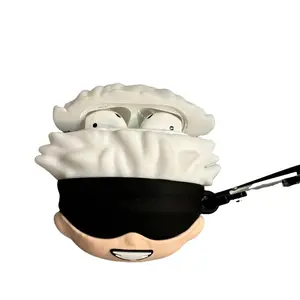 Gojo Satoru Jujutsu Kaisen 3D Case For AirPods 1 2 & Pro Charging Box Soft Silicone Wireless Bluetooth Earphone Protective Cover