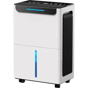 1600 Sq.ft Dehumidifier for Basement - 21 Pints, Drain Hose & Humidity Control Large Room Dehumidifiers for , RV, Bathroom, Bedroom - 3 Modes & 24H Timer White