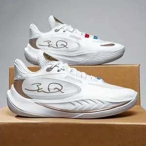 (New)[sneakers] Adult White Basketball Shoes Suitable for Both Indoor And Outdoor Sports, Ideal for Men'S Dunking.Also Available in Large Sizes for Women, Perfect for Team Training And Competitions