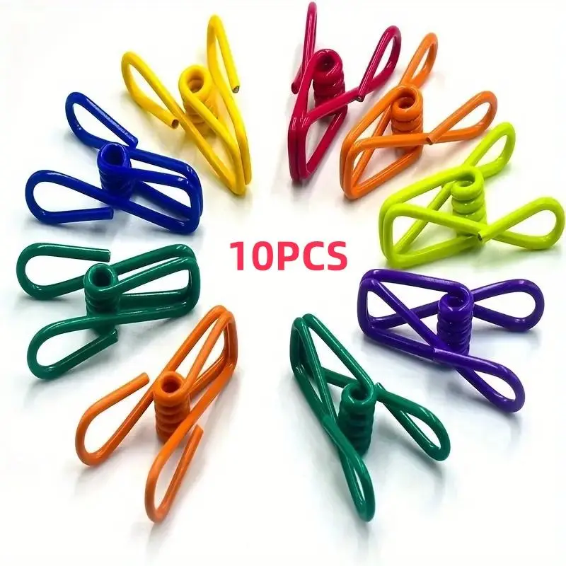 Kitchen Storage Food Clip, 10pcs/set Metal Food Bag Clip, Multifunctional Clamping Food Sealing Clip for Kitchen Accessories for Fresh Food Storage