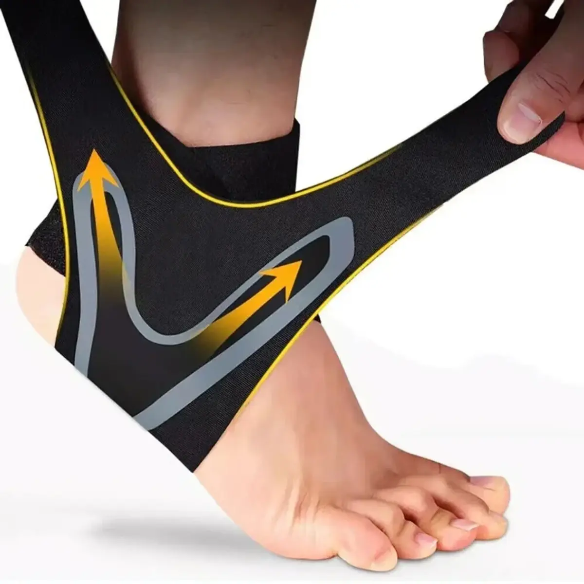 Ankle Brace Compression Sleeve Sports Support Wrap for Basketball Football Running Injury Prevention Men Women