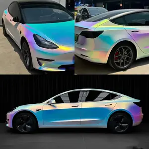 Car Wrap Film, Matte Electroplated Rainbow, High-Quality Pet Material, Bubble-Free Installation, Waterproof and Scratch-Resistant, for Cars and Motorcycles