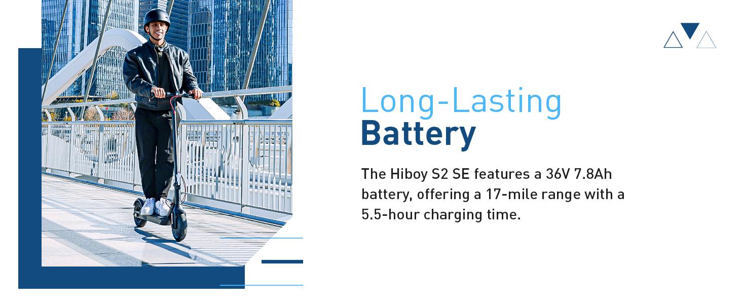 Hiboy S2 SE Electric Scooter, 10" Tires,17 Miles Range, 430W Peak Motor, 19MPH Speed, Dual Brake System, Electric Scooter for Adults Commuting & Urban Travel