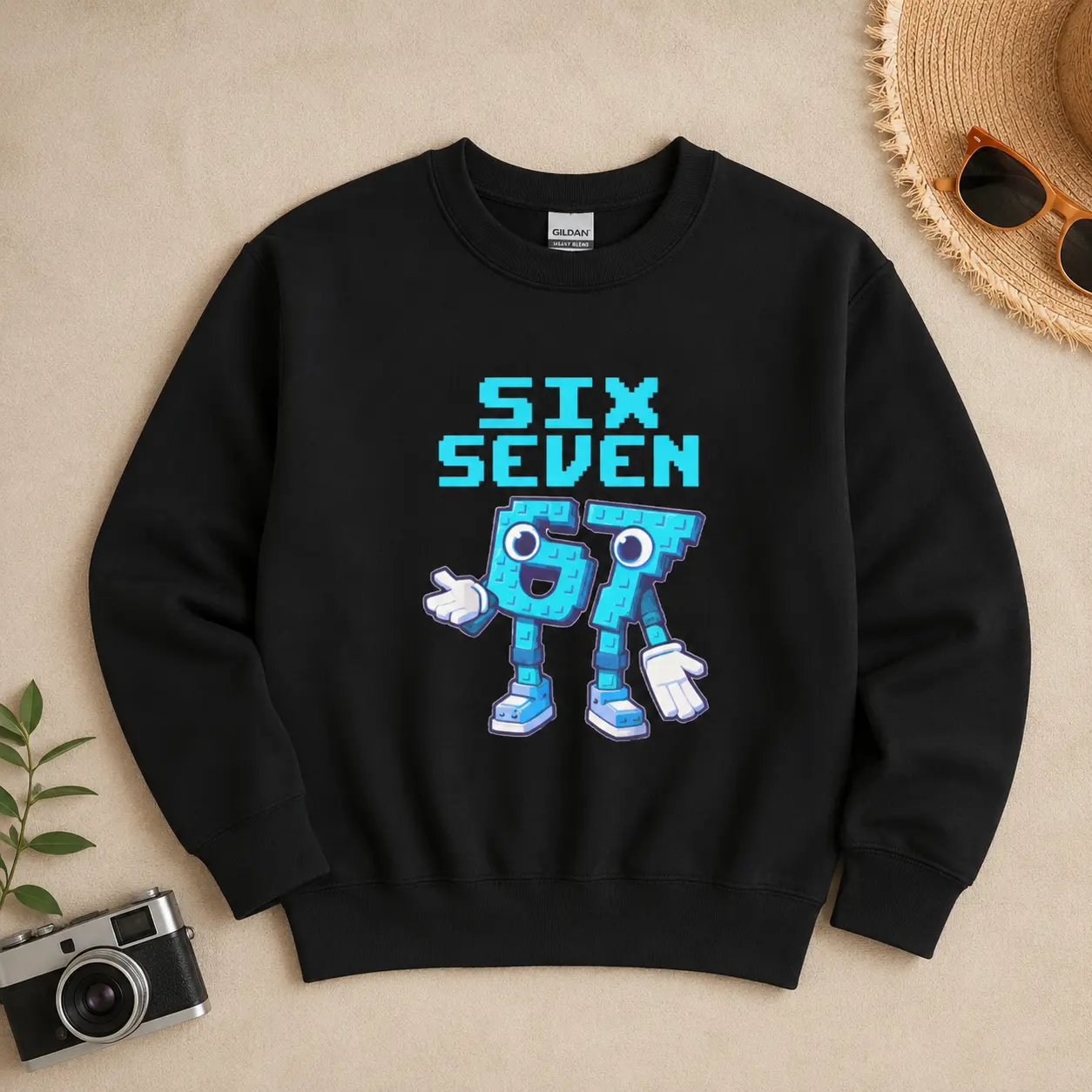 Funny 7th Birthday Meme Sweater, Back To School Shirt , 67 T-shirt, Gamer Sweatshirt, Funny Sweatshirt