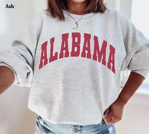 Alabama Sweatshirt Vintage Varsity Style Crewneck Cute, Cozy Retro Style Alabama Sweatshirt Alabama Unisex Crewneck Aesthetic